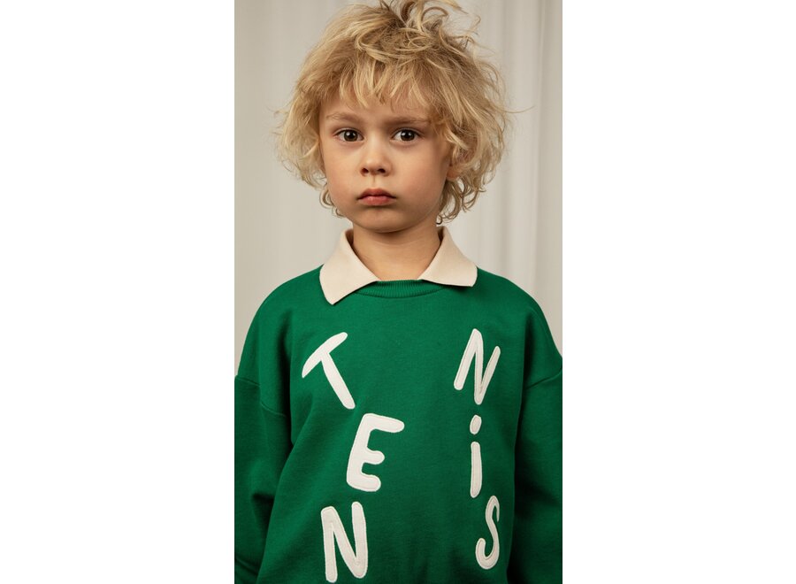 Tennis Application Collar sweatshirt