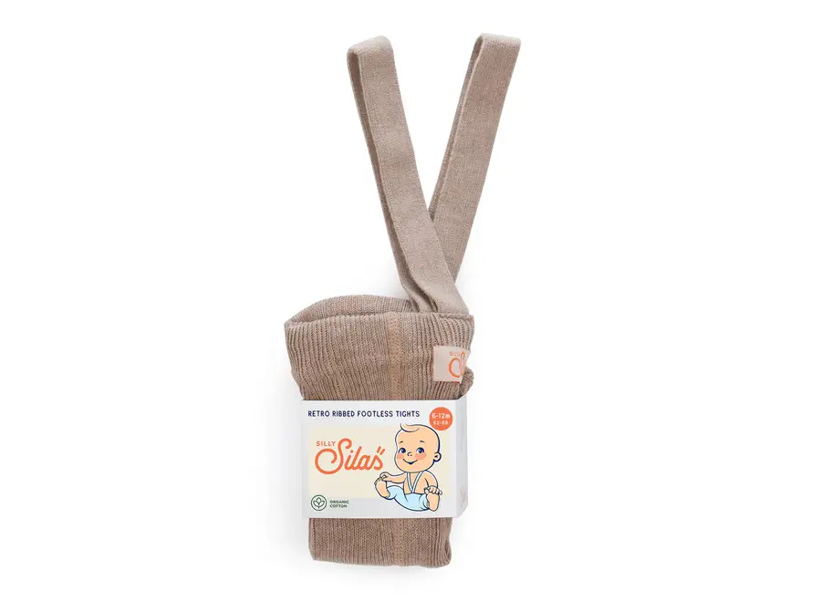Footless Cotton Tights Peanut Blend