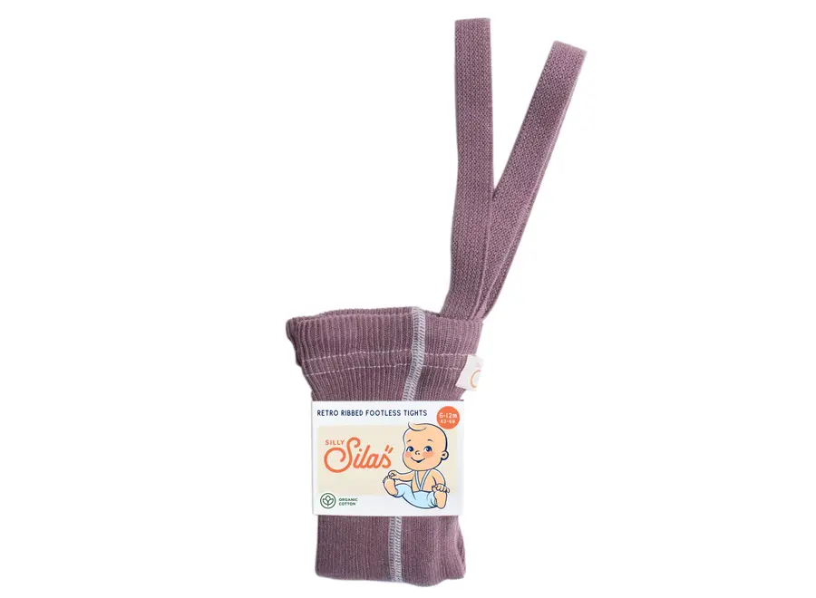 Footless Cotton Tights Acai Smoothie