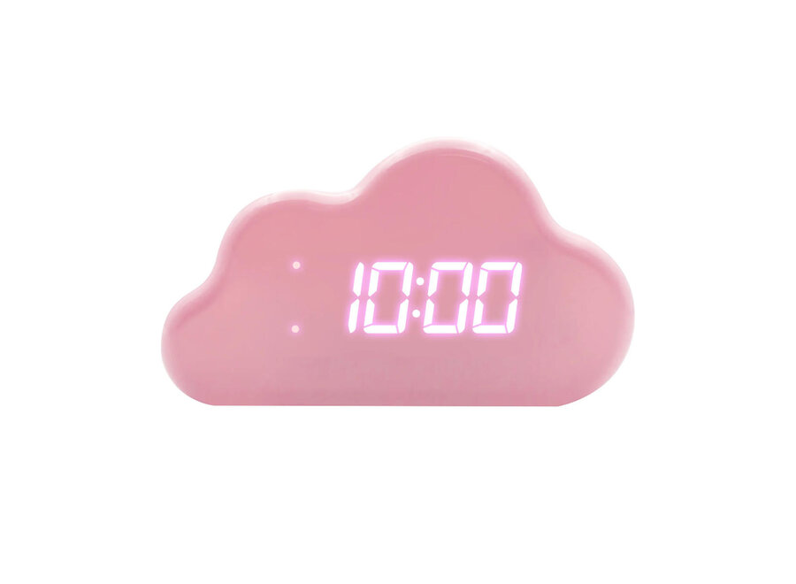 Lalarma Digitale wekker met thermometer Pink