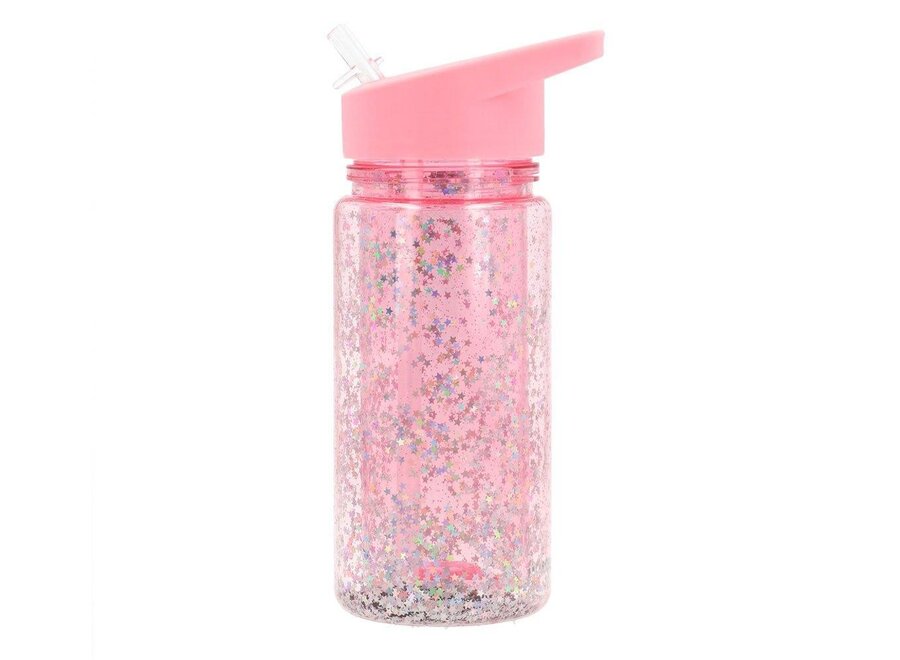 Glitter Stars Roze fles