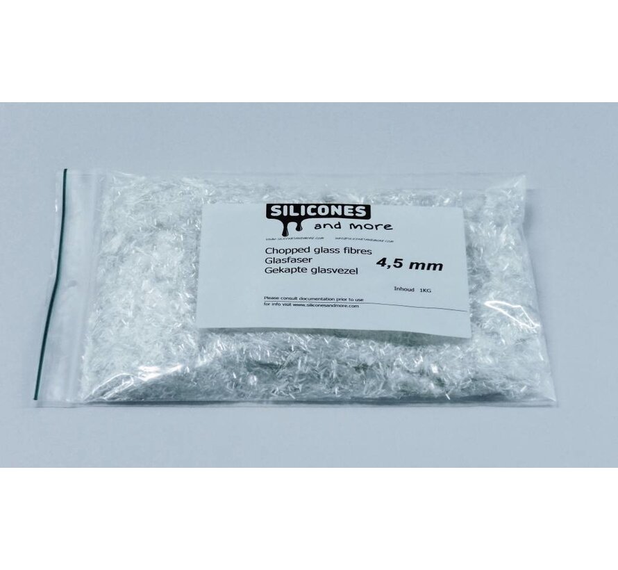 Filler Glass fibres 4.5 mm 1 kg.