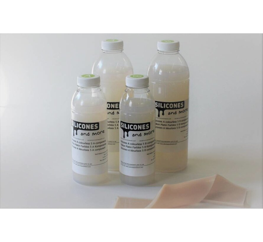 Siliconen Additie Kleurloos 5 voor maskers en flexibele mallen