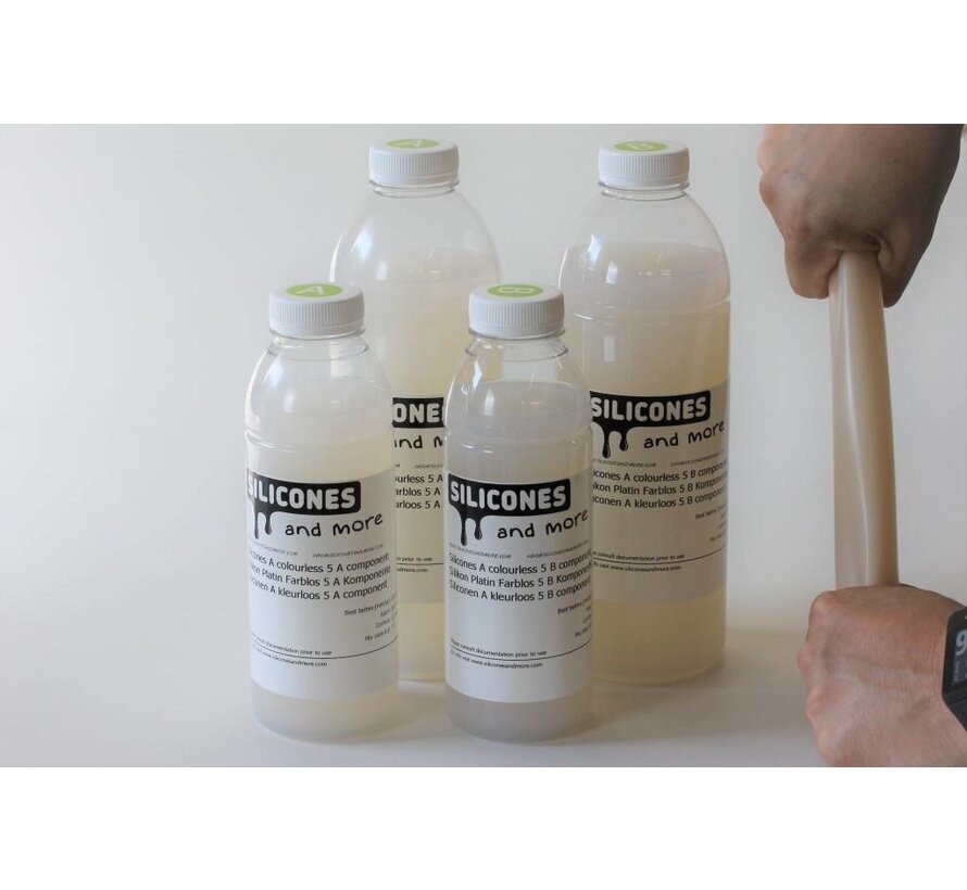 Silikon Addition Farblos 5 für Masken und weiche Formen