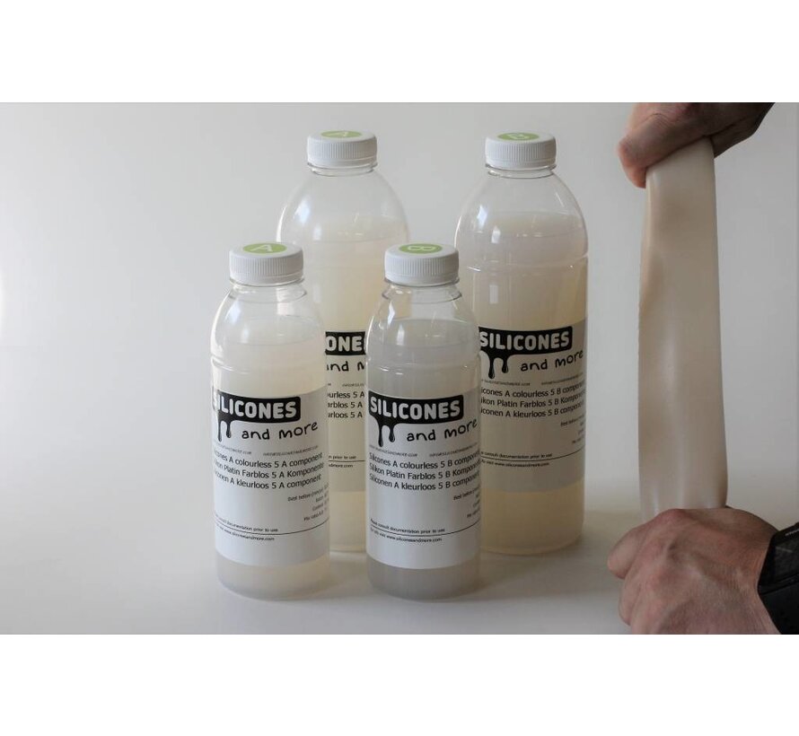 Silikon Addition Farblos 5 für Masken und weiche Formen