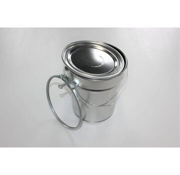 Conical aluminium can, 5 liter content.