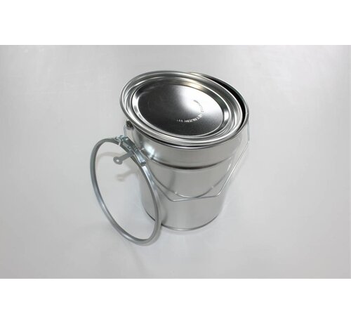Conical aluminium can, 5 liter content.