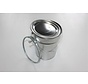 Conisch aluminium blik, 5 Liter inhoud.