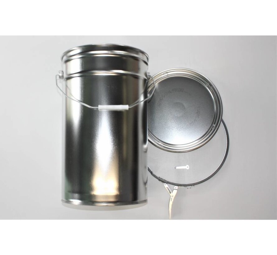 Conical aluminium can, 25 liter content