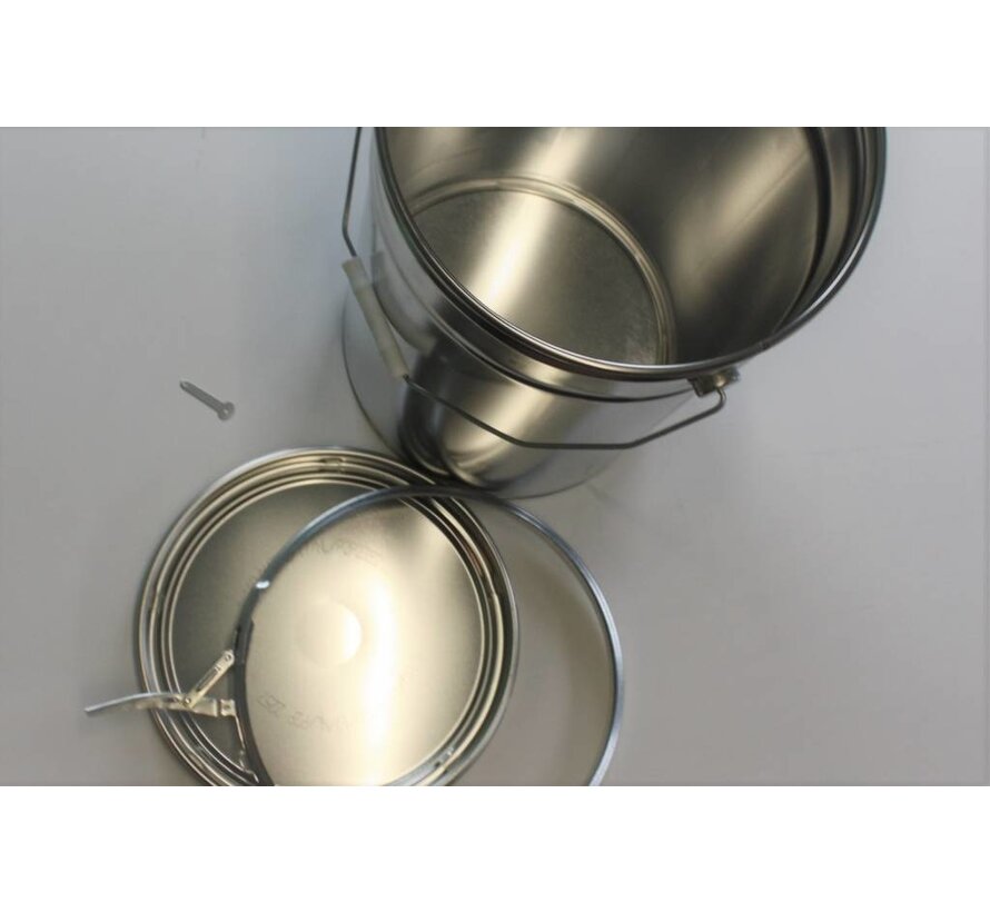 Conical aluminium can, 25 liter content