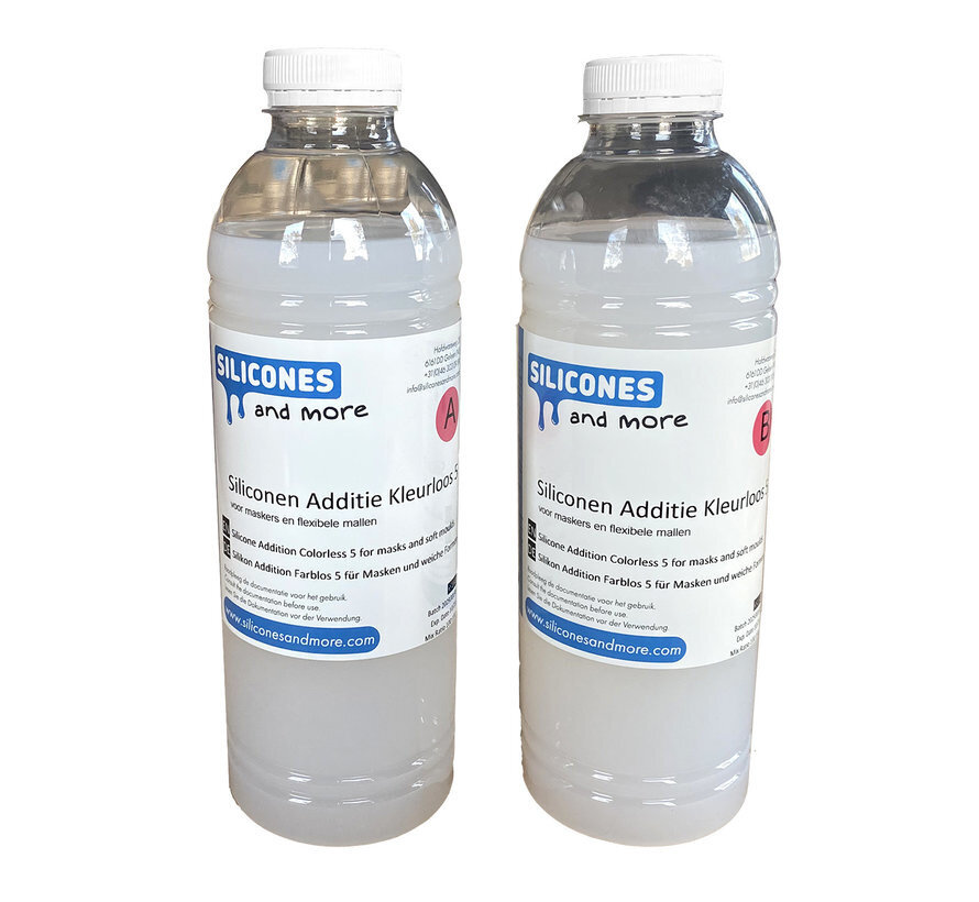Silikon Addition Farblos 5 für Masken und weiche Formen