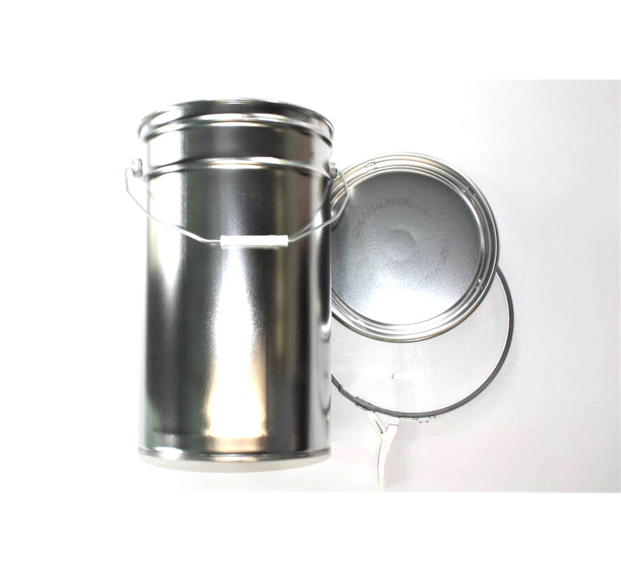 Conical sheet steel can, 25 liter content