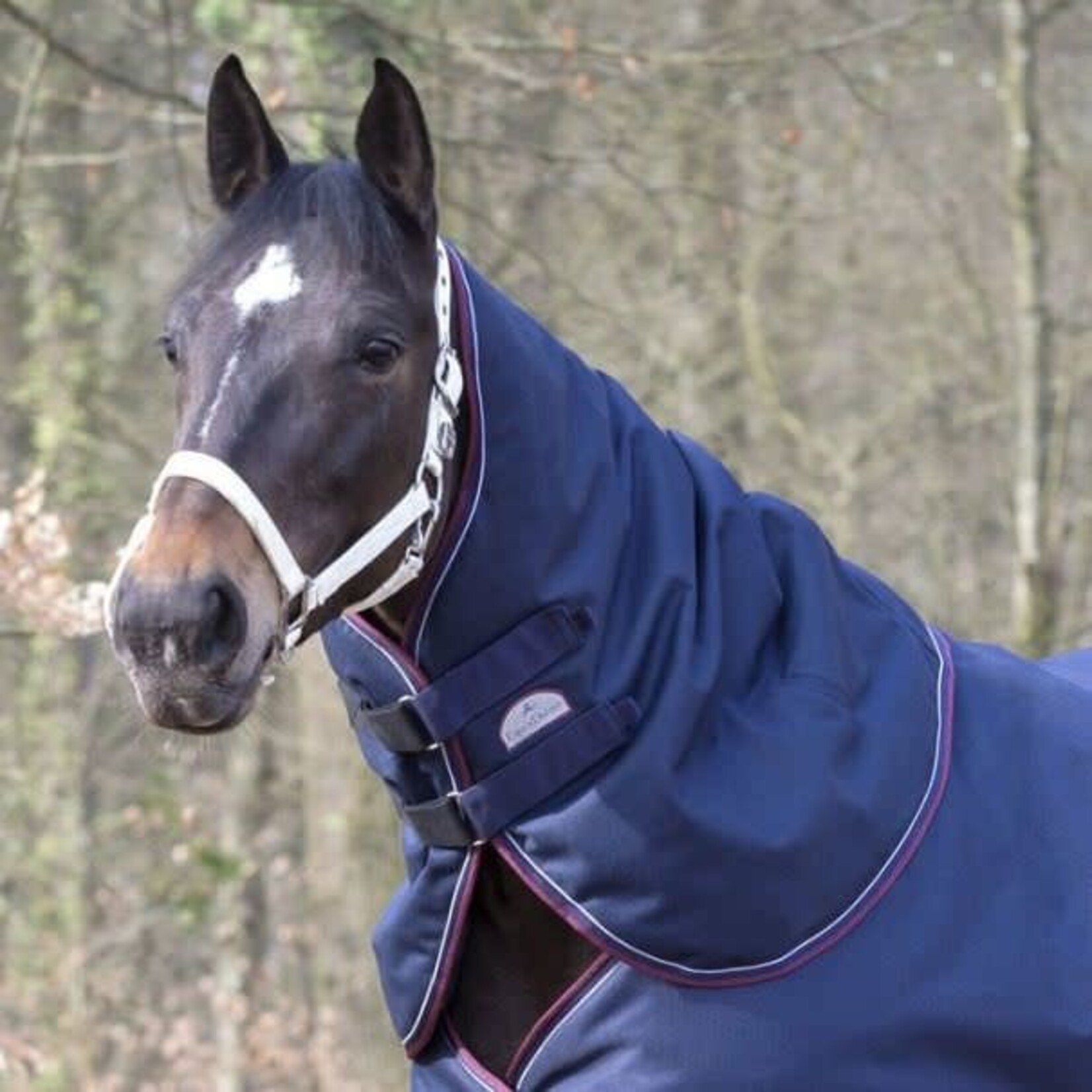 Equithème Equitheme halsstuk 200gram navy/burgundy