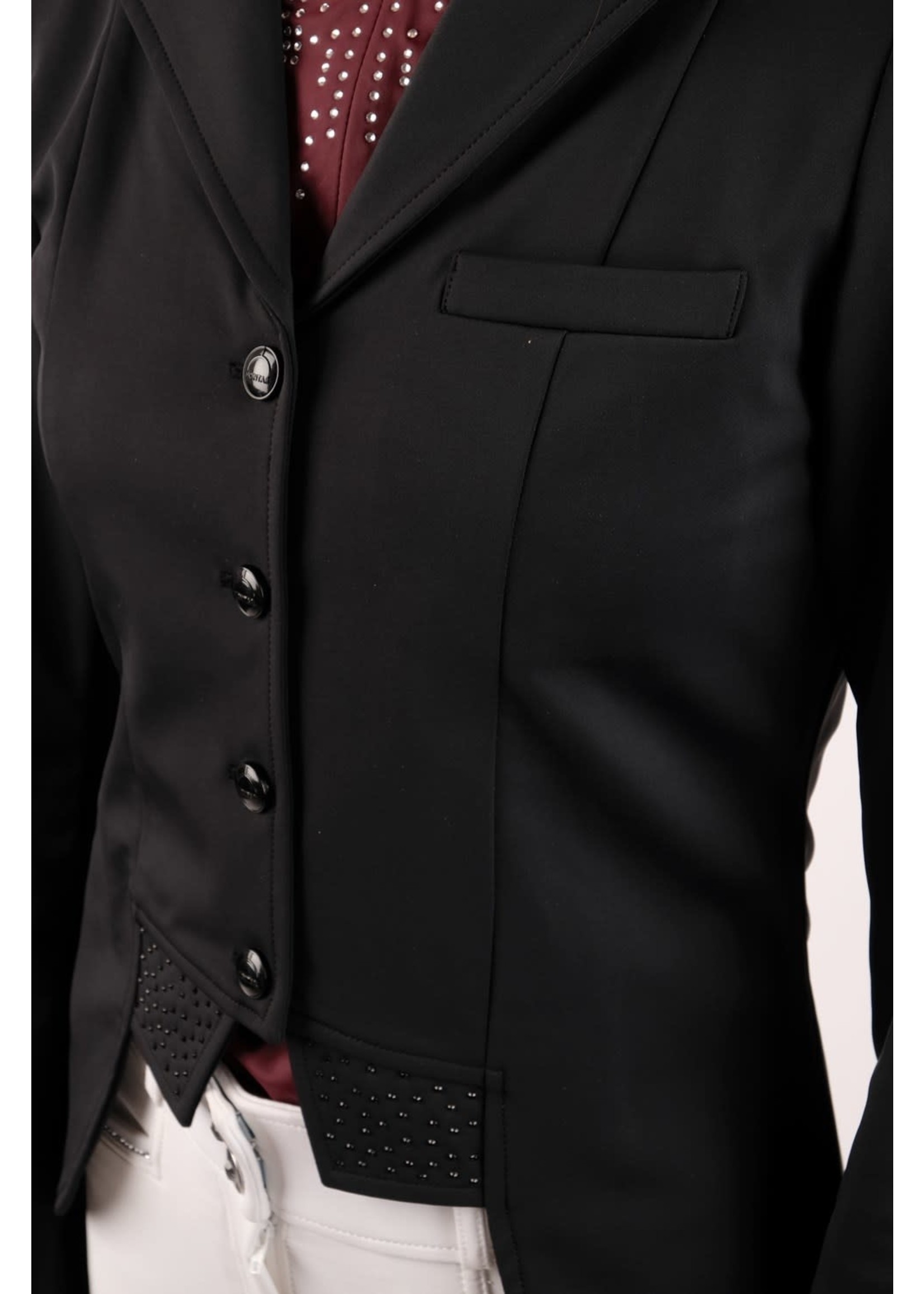 Montar Montar Wedstrijdjas Short Tail Coat Zwart
