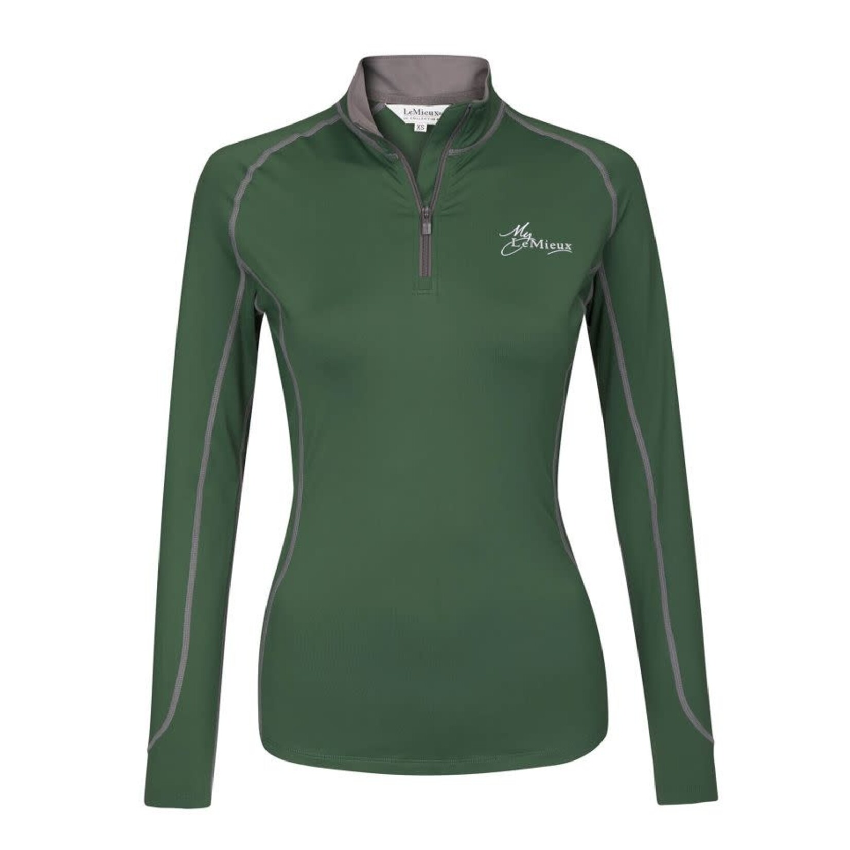 LeMieux LM Base Layer Shirt Hunter Green S