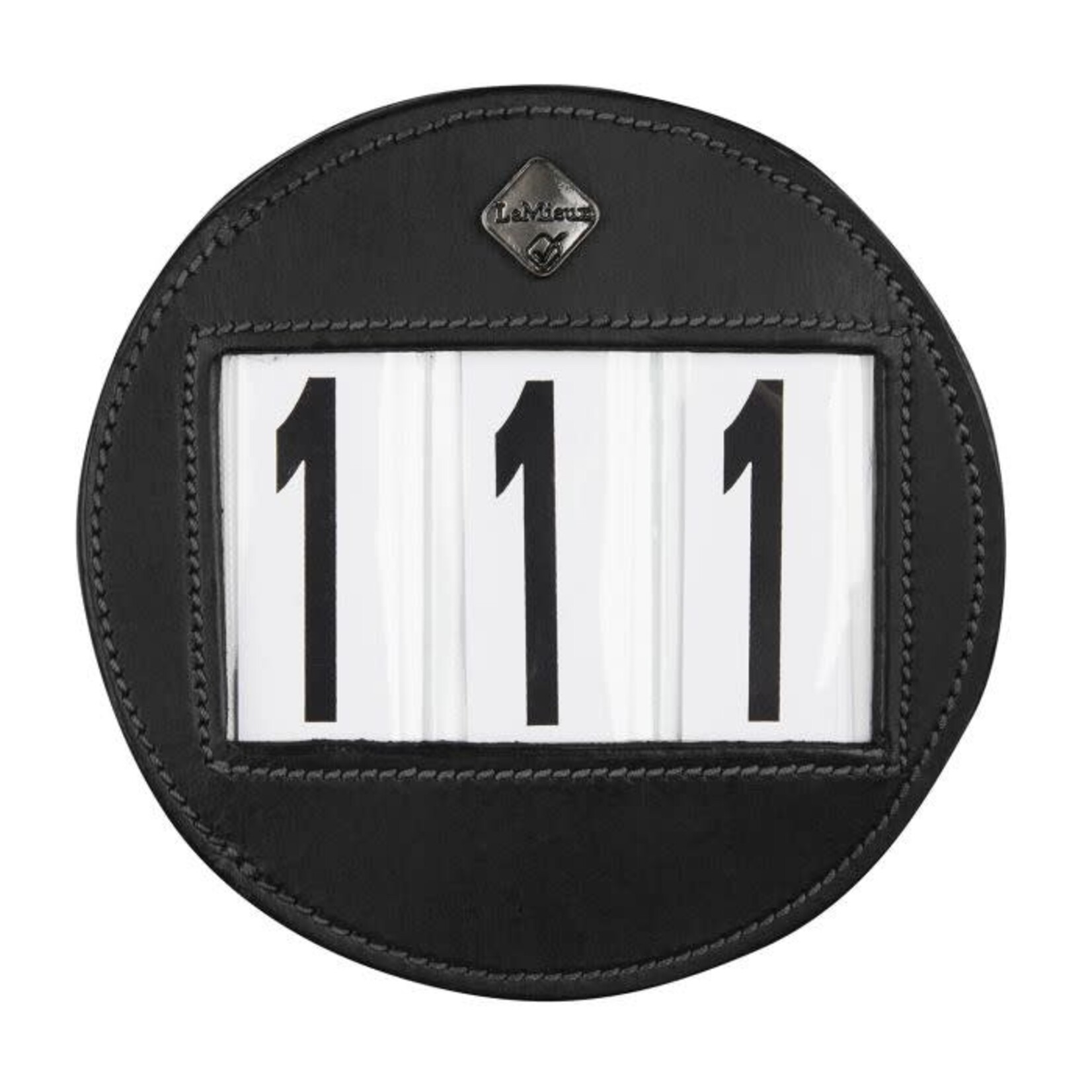 LeMieux LM Saddle Pad Number Holder Zwart Rond