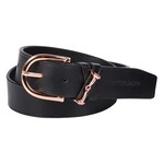 Harry's Horse HH Riem Bit Leder Zwart/Rose