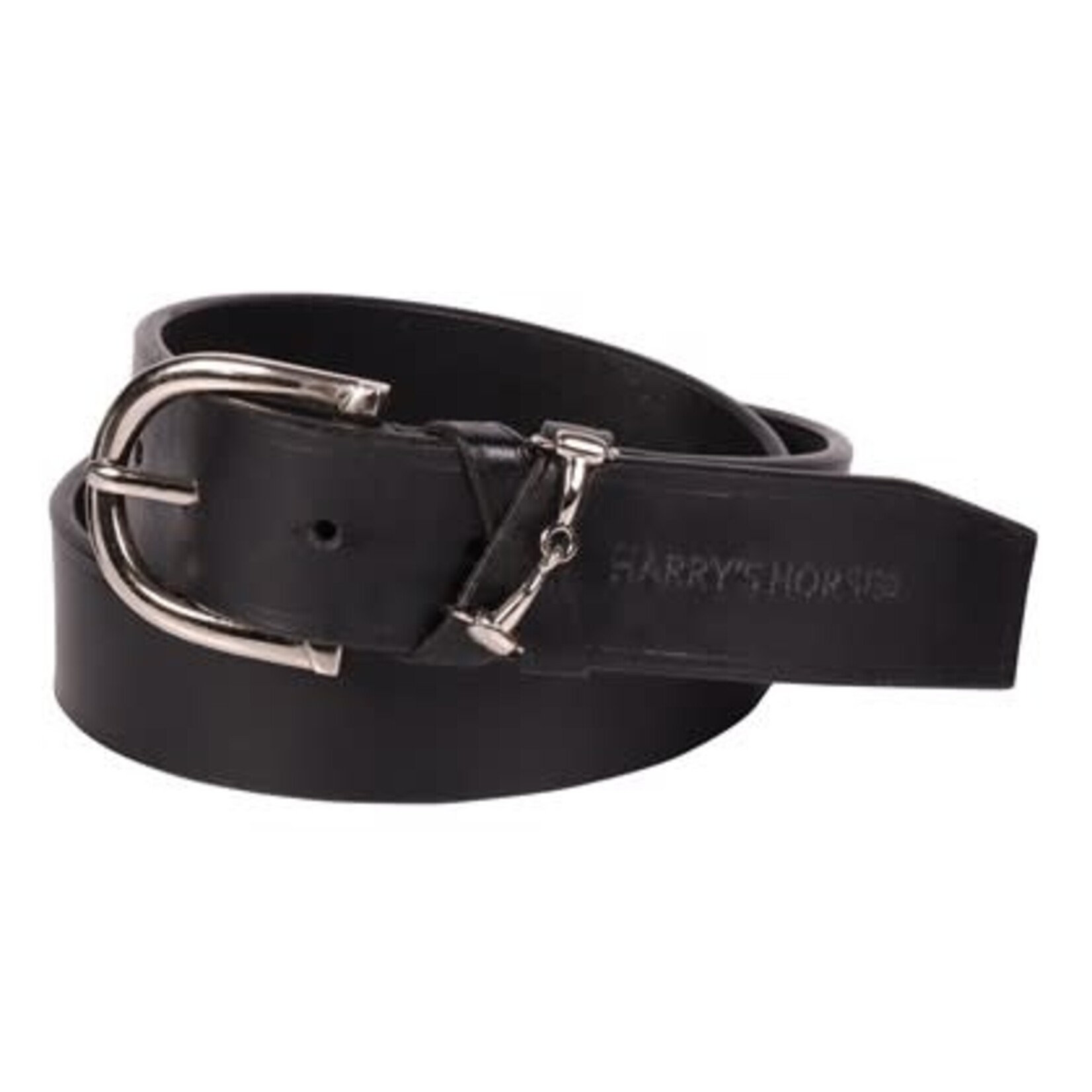 Harry's Horse HH Riem Bit Leder Zwart/Zilver