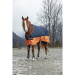 Equithème Equitheme Tyrex 600 outdoordeken 0 gram navy/orange