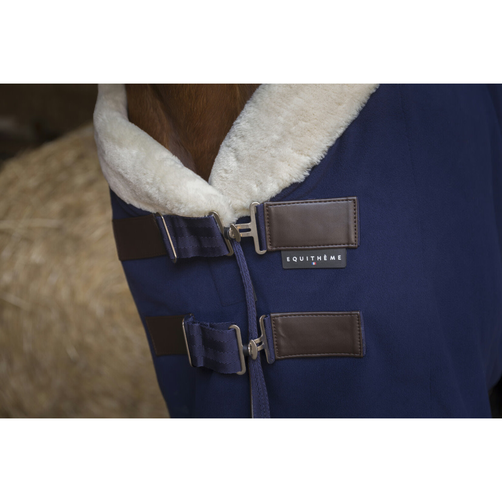 Equithème Equithème Teddy Polar Fleecedeken Navy