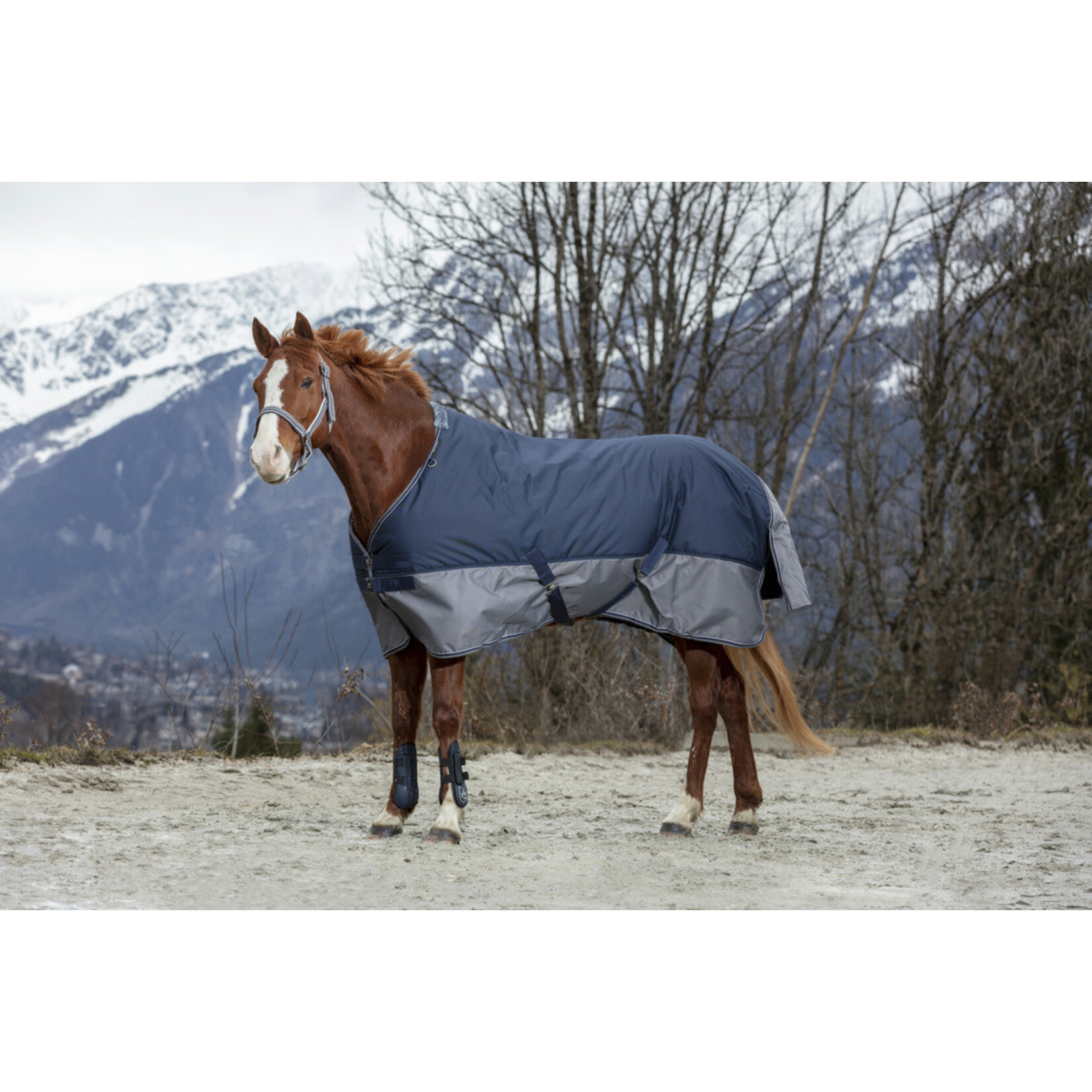 Equithème Equitheme Outdoordeken 0gr Grijs/Blauw