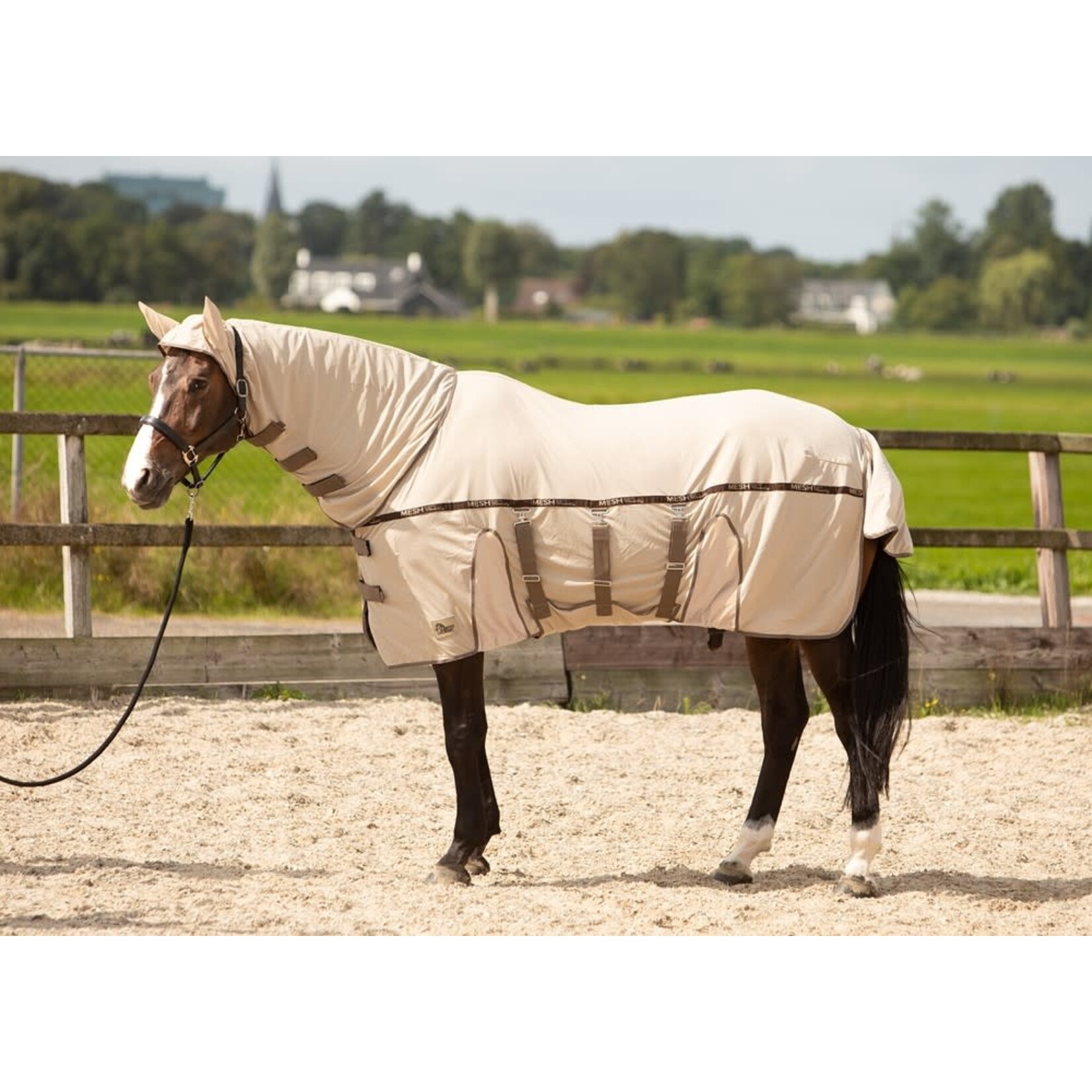 Harry's Horse HH Vliegendeken Mesh-Pro Belly Oxford-tan