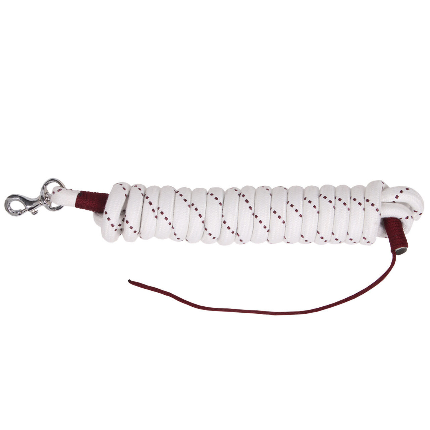 QHP QHP Loswerktouw 4.20m 14mm Wit/Bordeaux