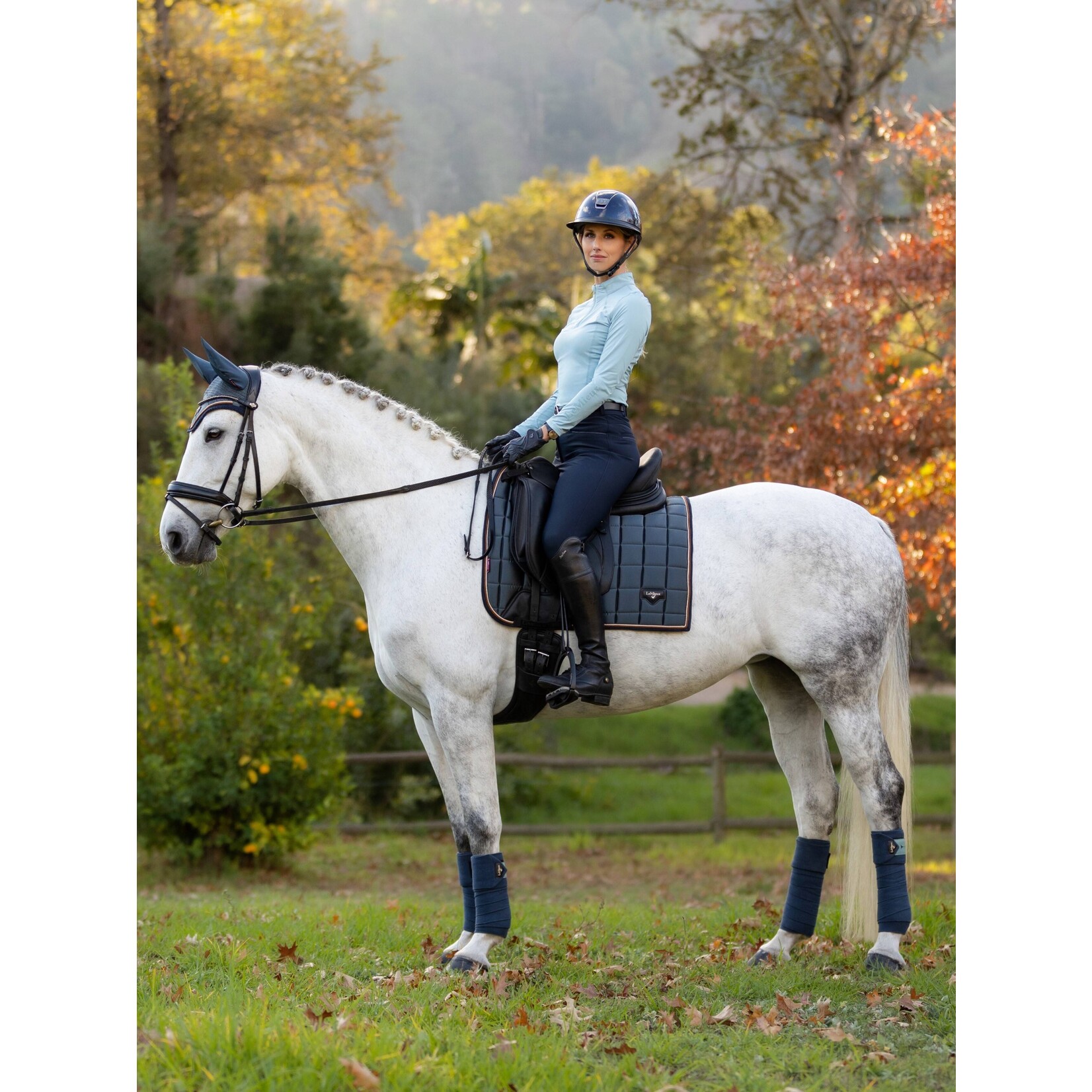 LeMieux LeMieux Zadeldek Loire Classic Square Petrol Full Dr