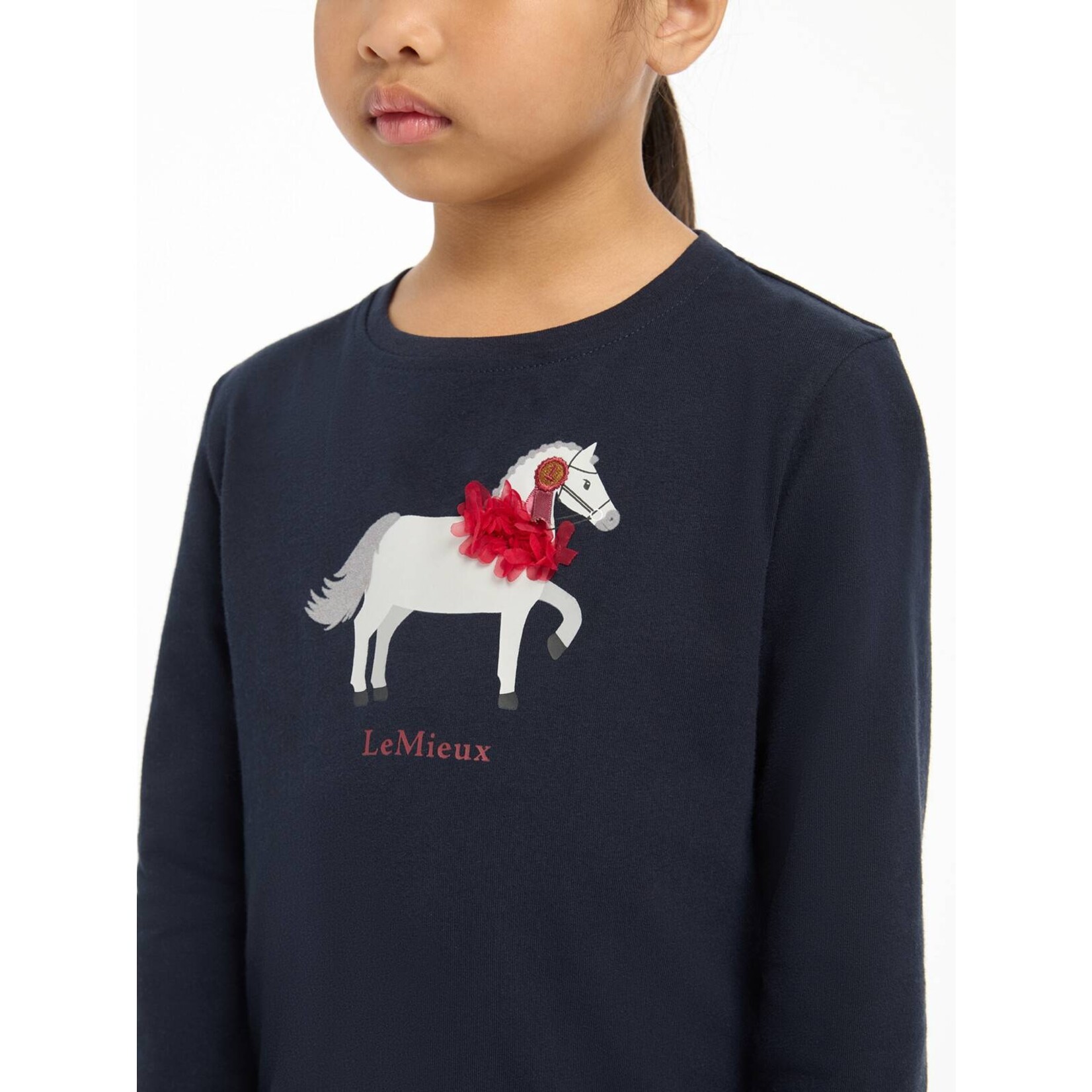 LeMieux LeMieux Mini Long Sleeve Top Jessie Navy
