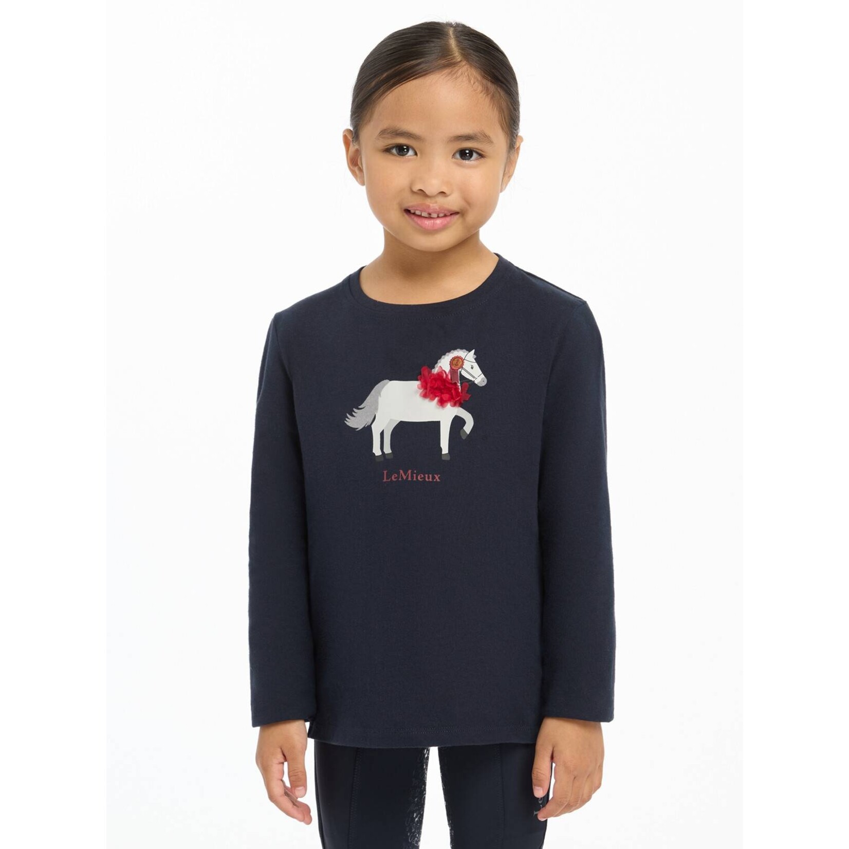 LeMieux LeMieux Mini Long Sleeve Top Jessie Navy
