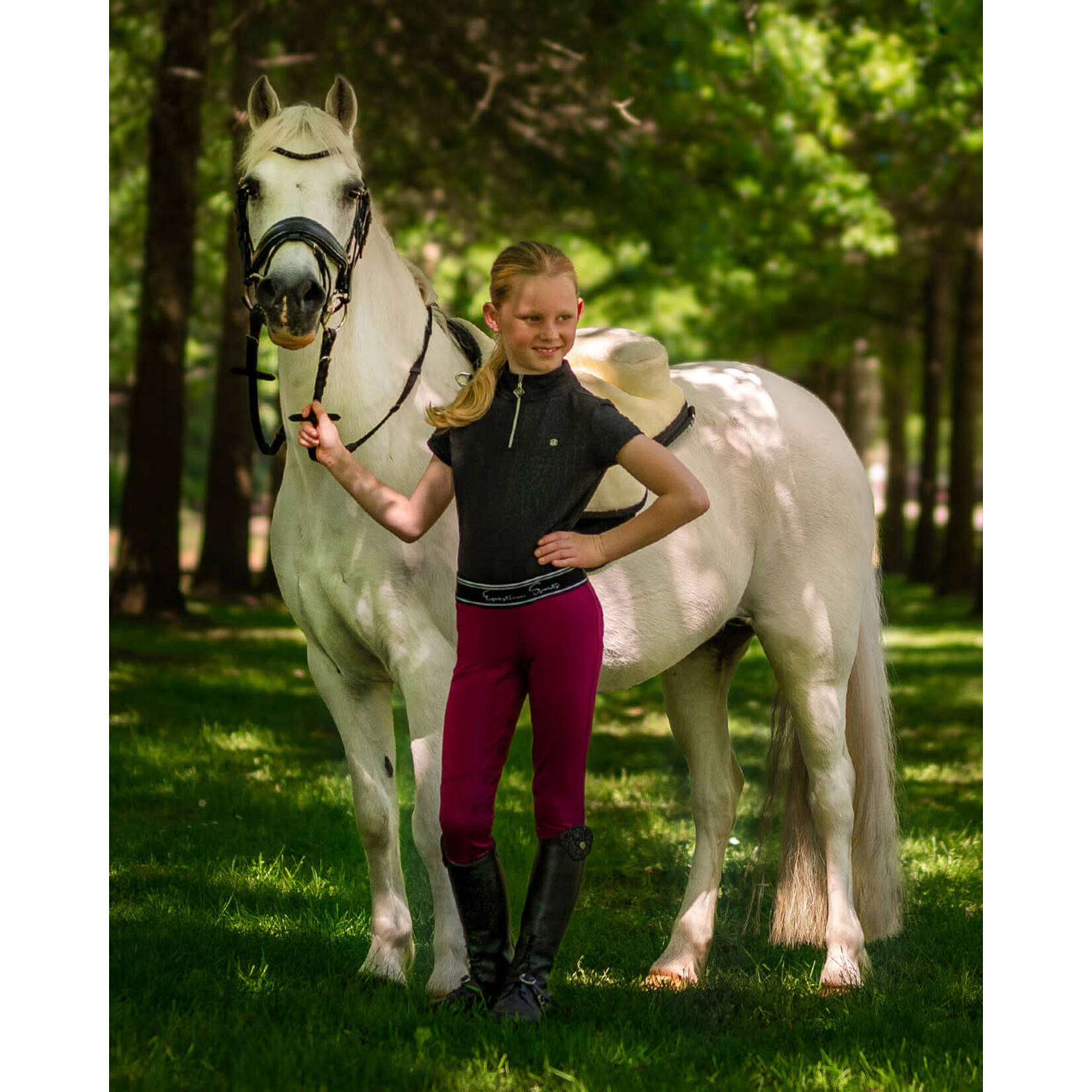 QHP QHP Rijlegging Eden Junior Full Grip Raspberry