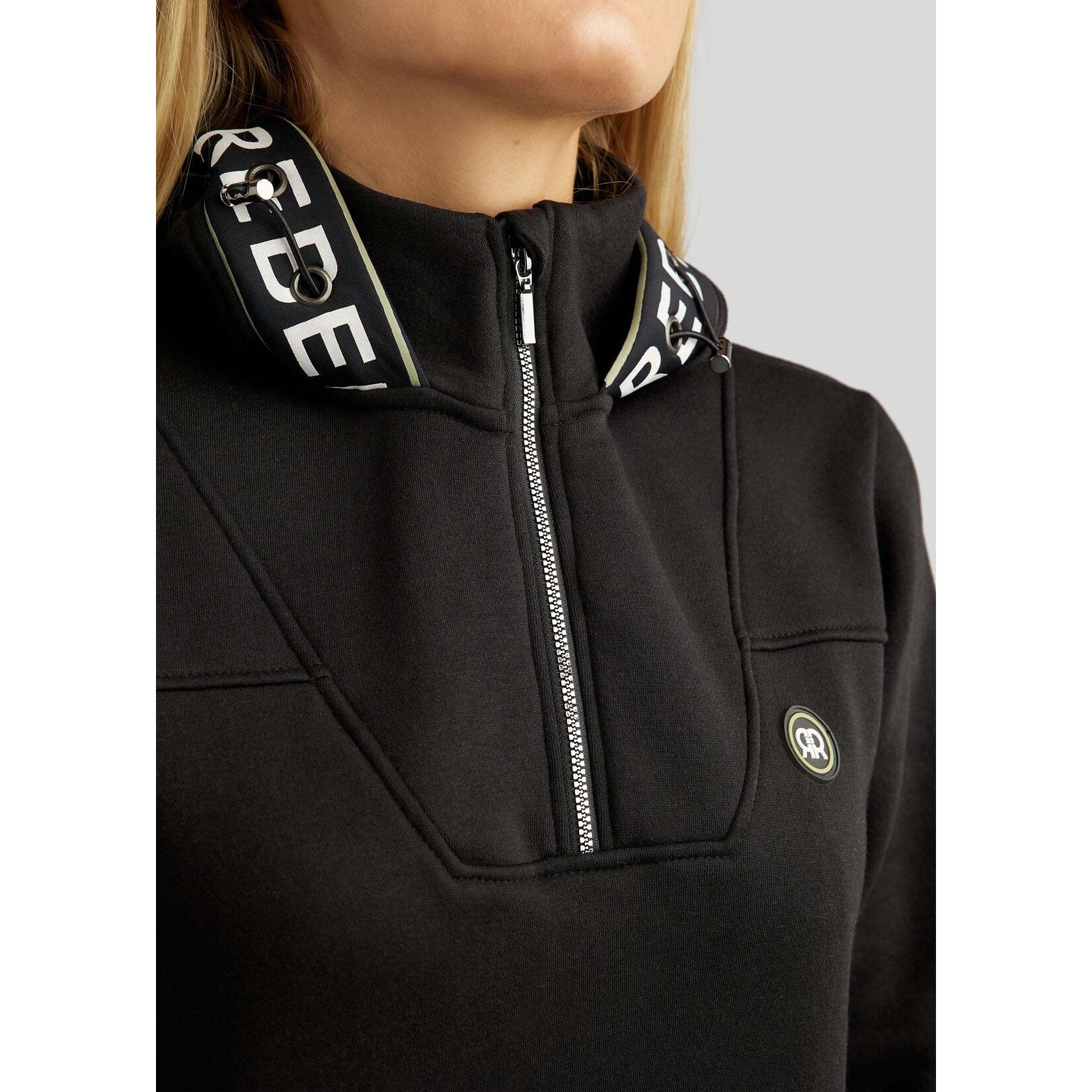 Montar Montar Rebel Quarter Zip Logo Hoodie