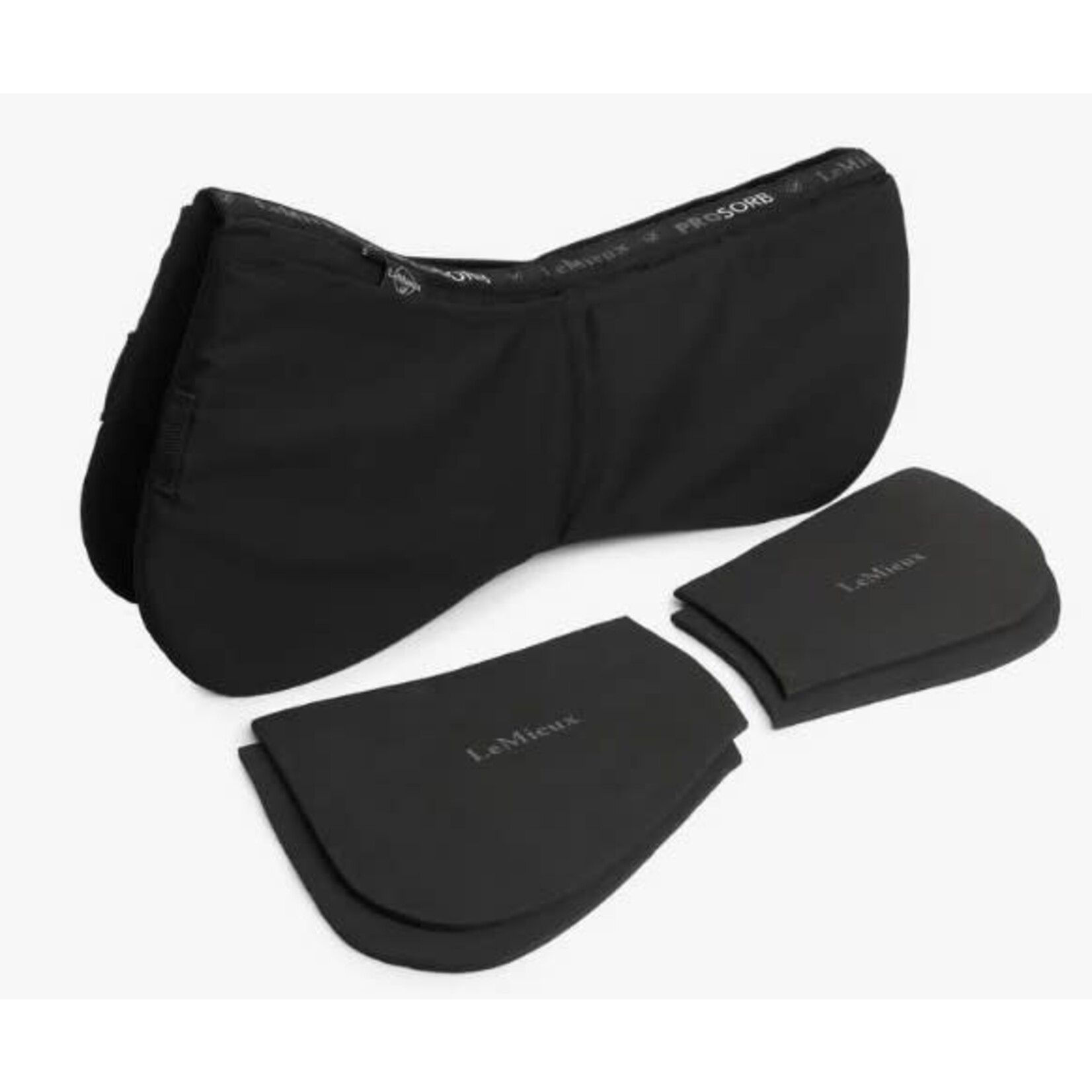 LeMieux Lemieux Zadelonderlegger ProSorb Plain 2 Pocket Zwart M