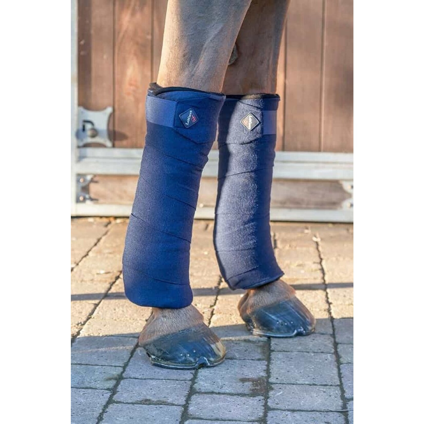 LeMieux Lemieux Stal Bandages Katoen Blauw 2 stuks 4.2 M