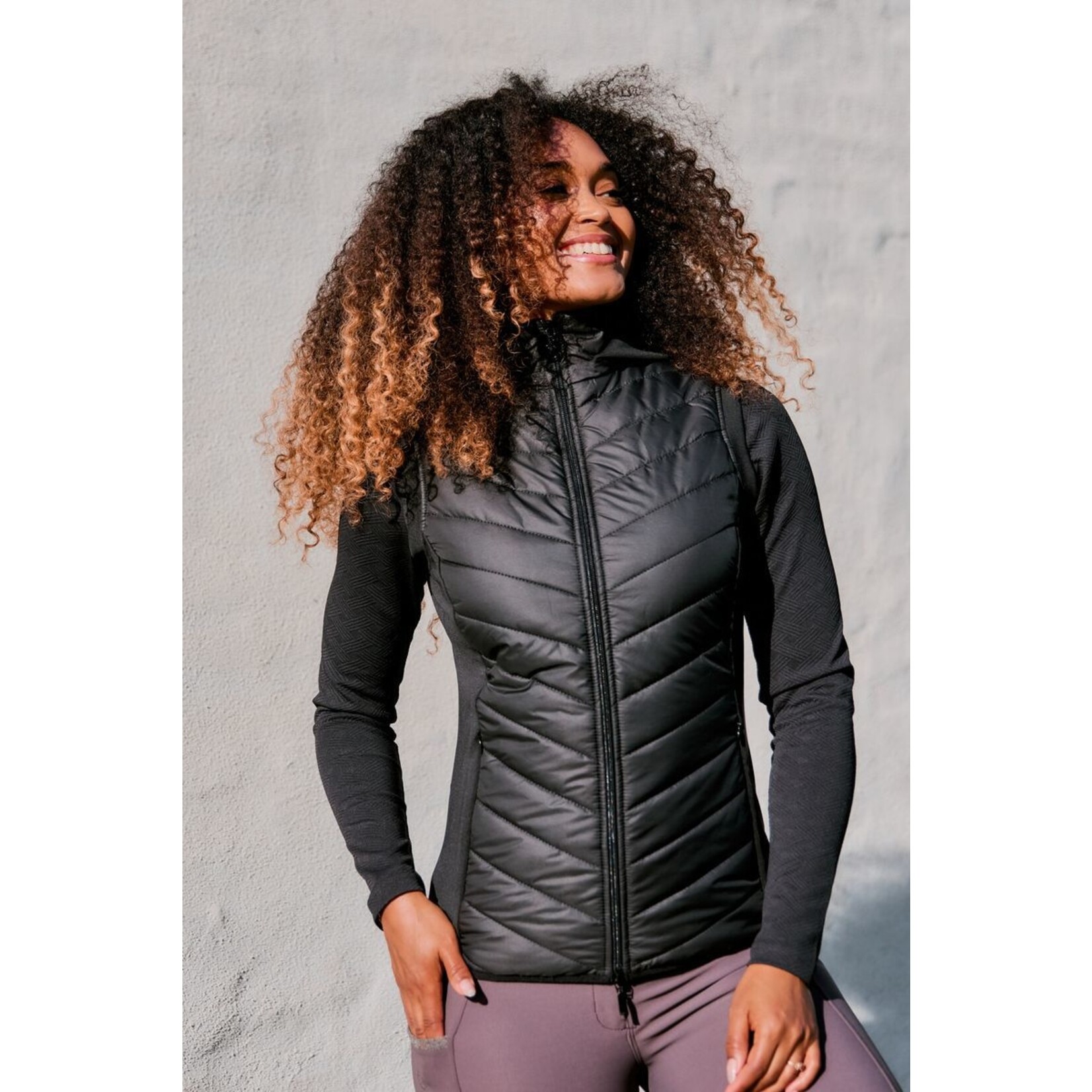 Montar Montar Bodywarmer Crystals Zwart