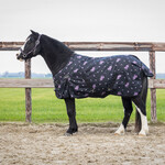 QHP QHP Regendeken Turnout Lize 100gr Zwart/Violet