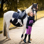 QHP QHP Zadeldoek VZ  Lize Zwart/Violet Pony