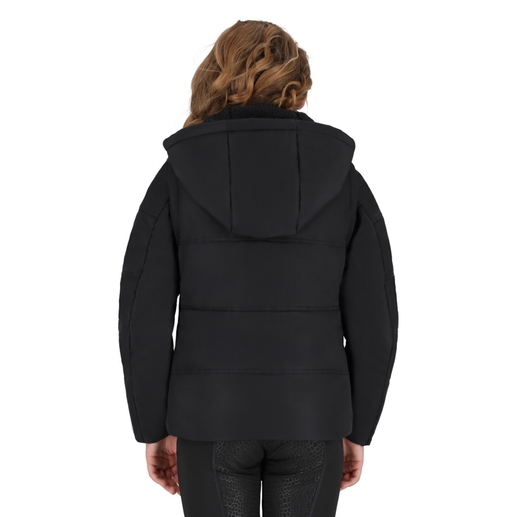 QHP QHP Winterjas Junior Rayah afneemb. Mouwen Zwart