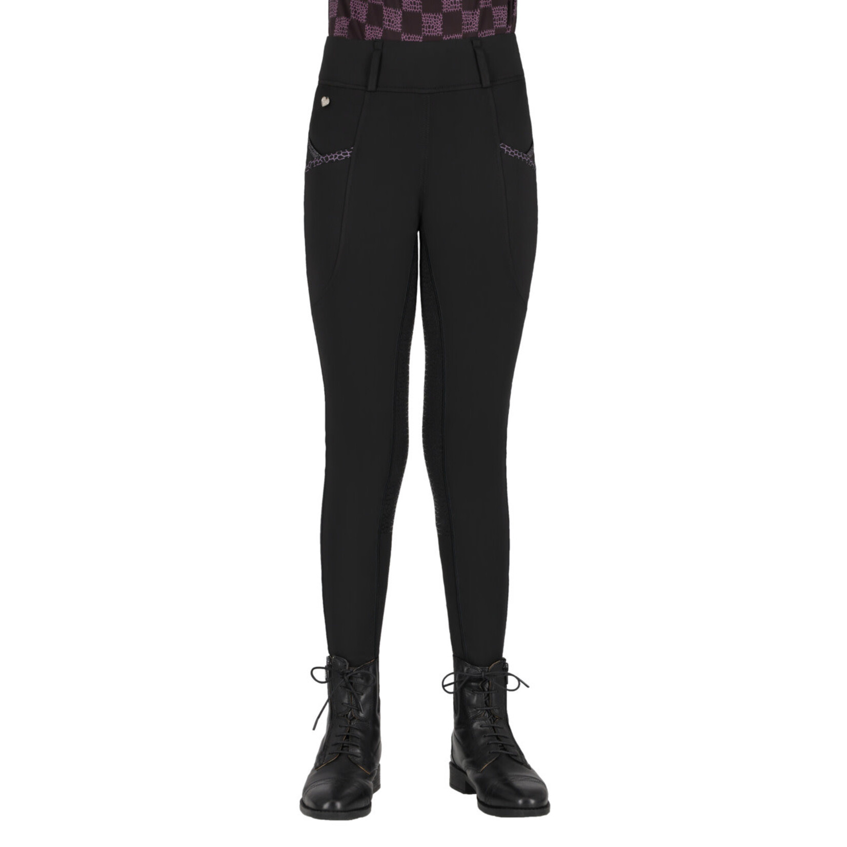 QHP QHP Rijlegging Junior  Lize Zwart/Violet