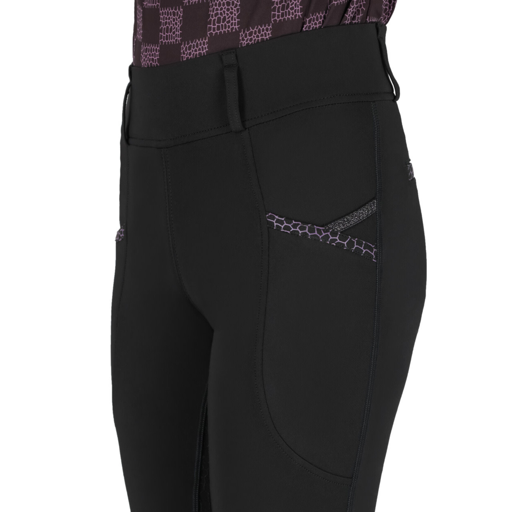 QHP QHP Rijlegging Junior  Lize Zwart/Violet
