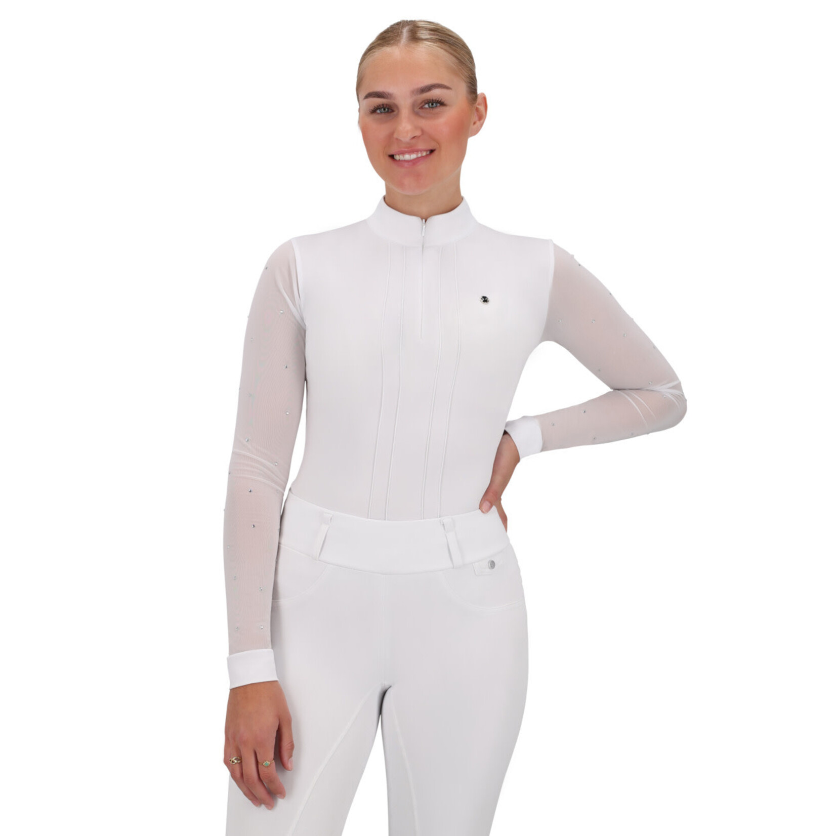 QHP QHP Wedstrijd Shirt Sennah Wit