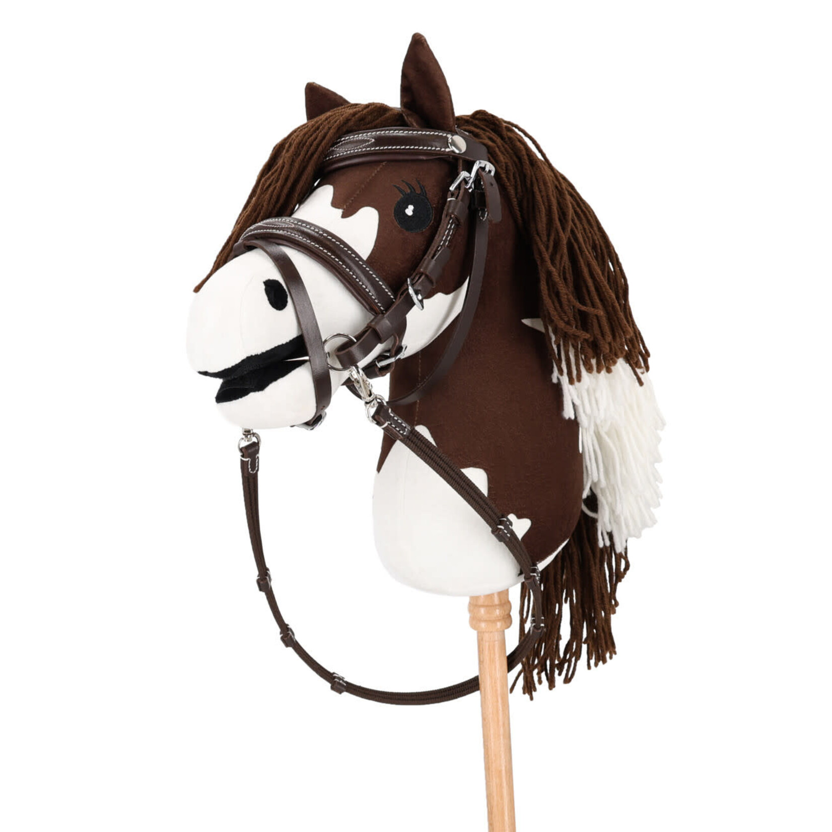 QHP QHP Hobby Horse Hoofdstel Luxe Bruin