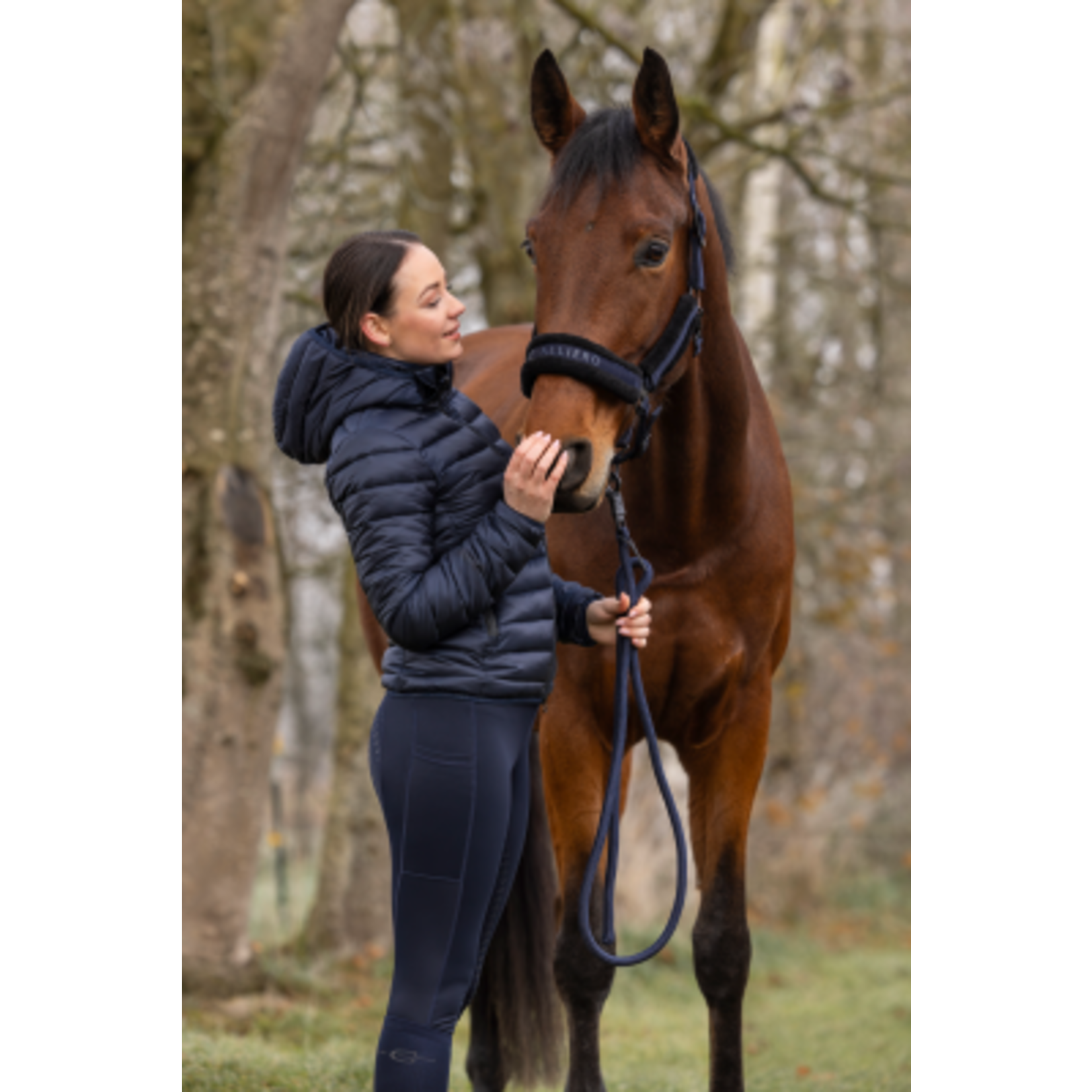 Covalliero Covalliero Gewatteerde Jas Dames Navy