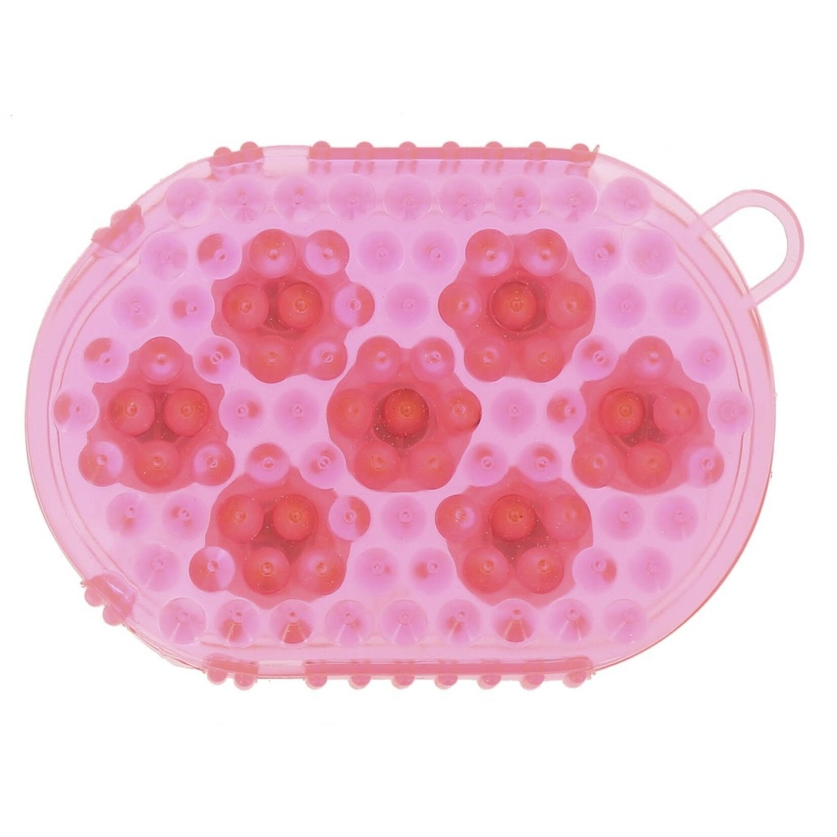 Hippotonic Hippotonic Tweezijdige Ros- en massage borstel Roze