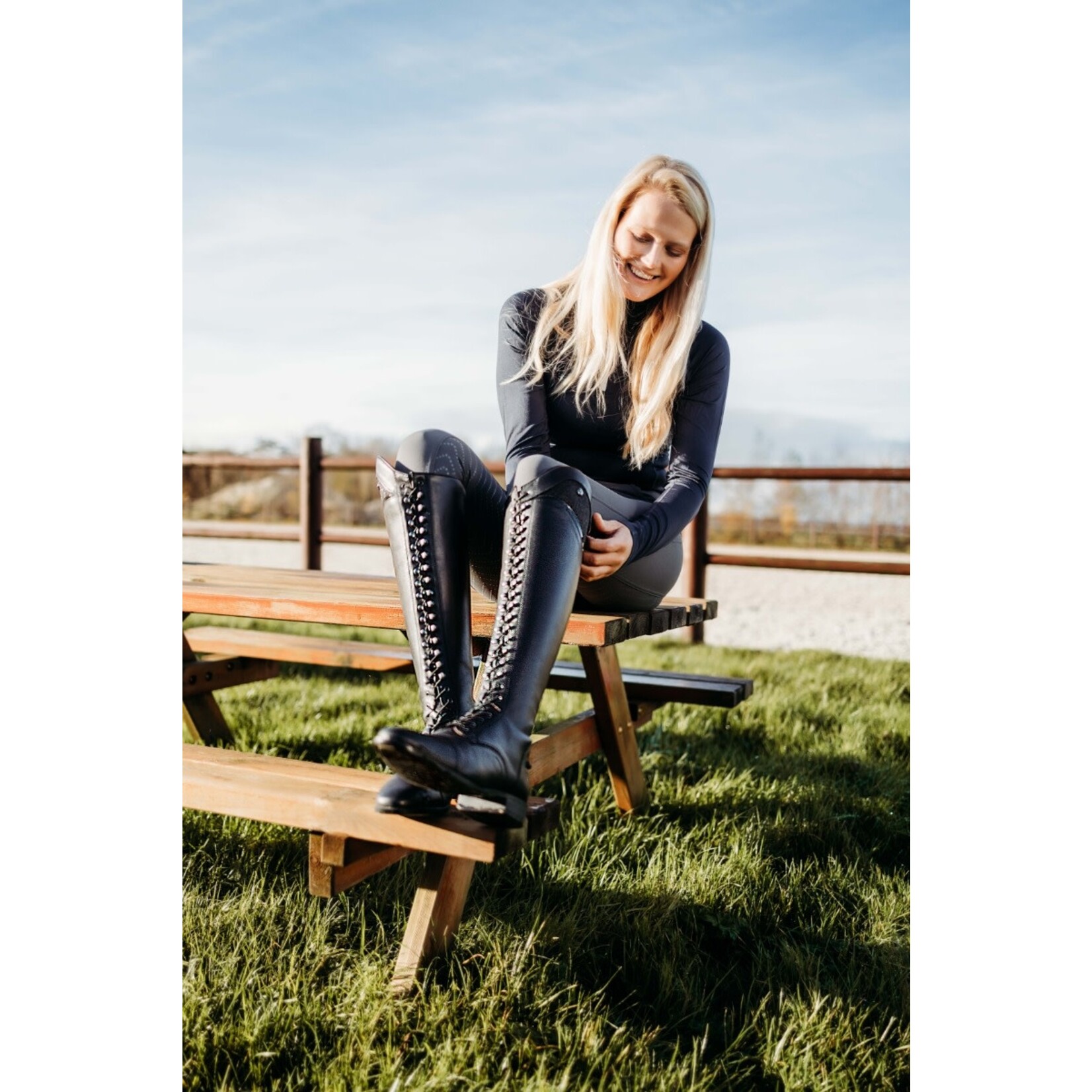 QHP QHP Rijlaars Hailey Zwart