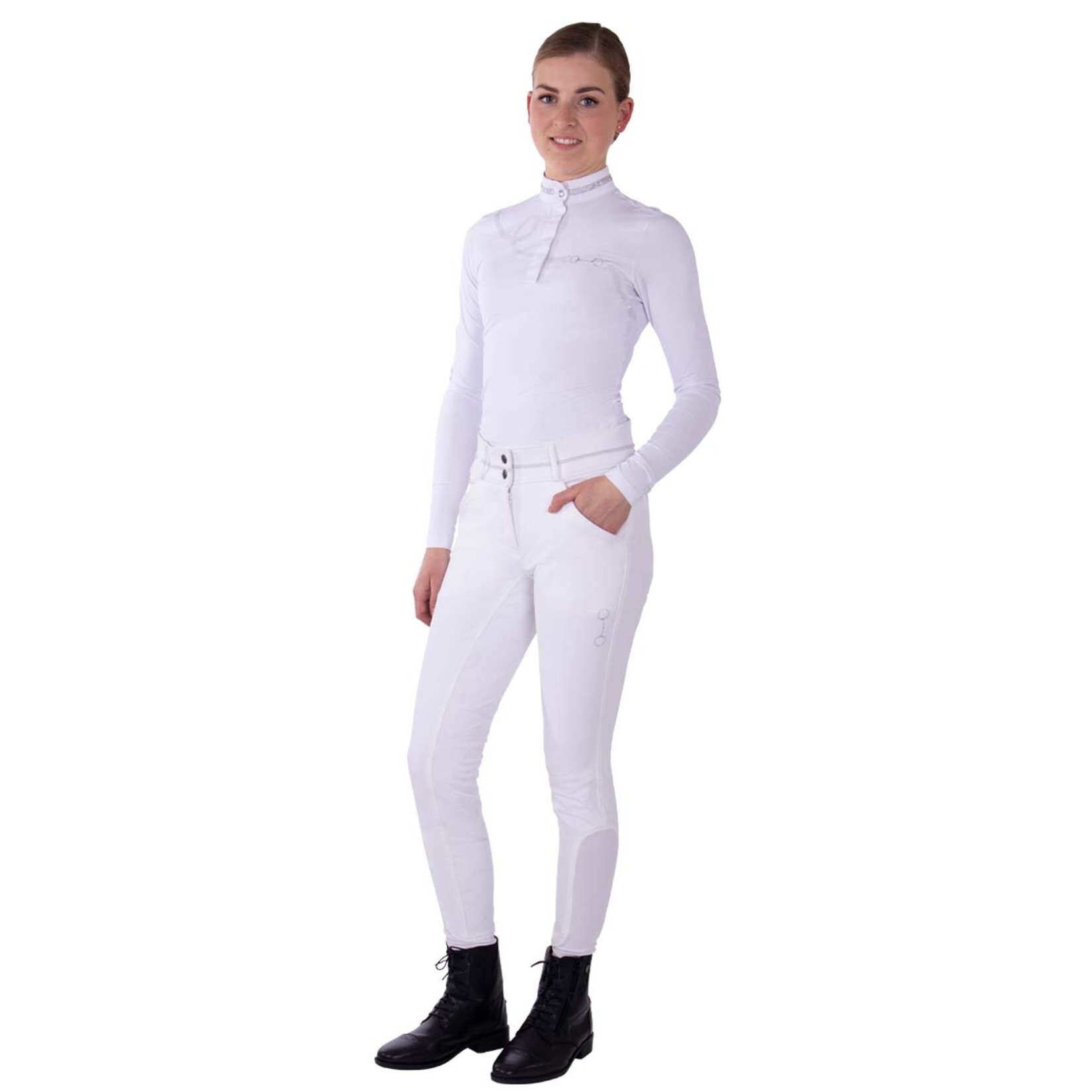 QHP QHP Wedstrijdshirt Fenna Wit