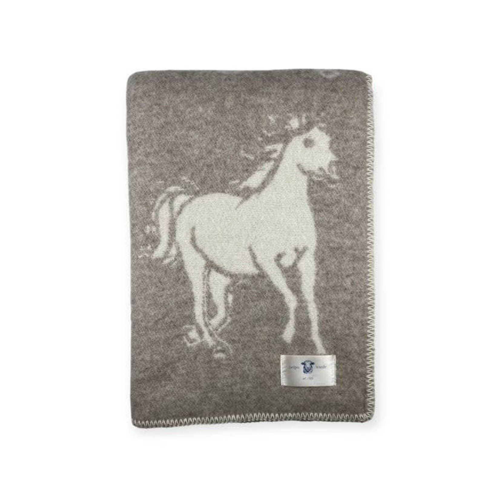 Belpo Belpo Horse Plaid Beige 90% Wol 10% Katoen