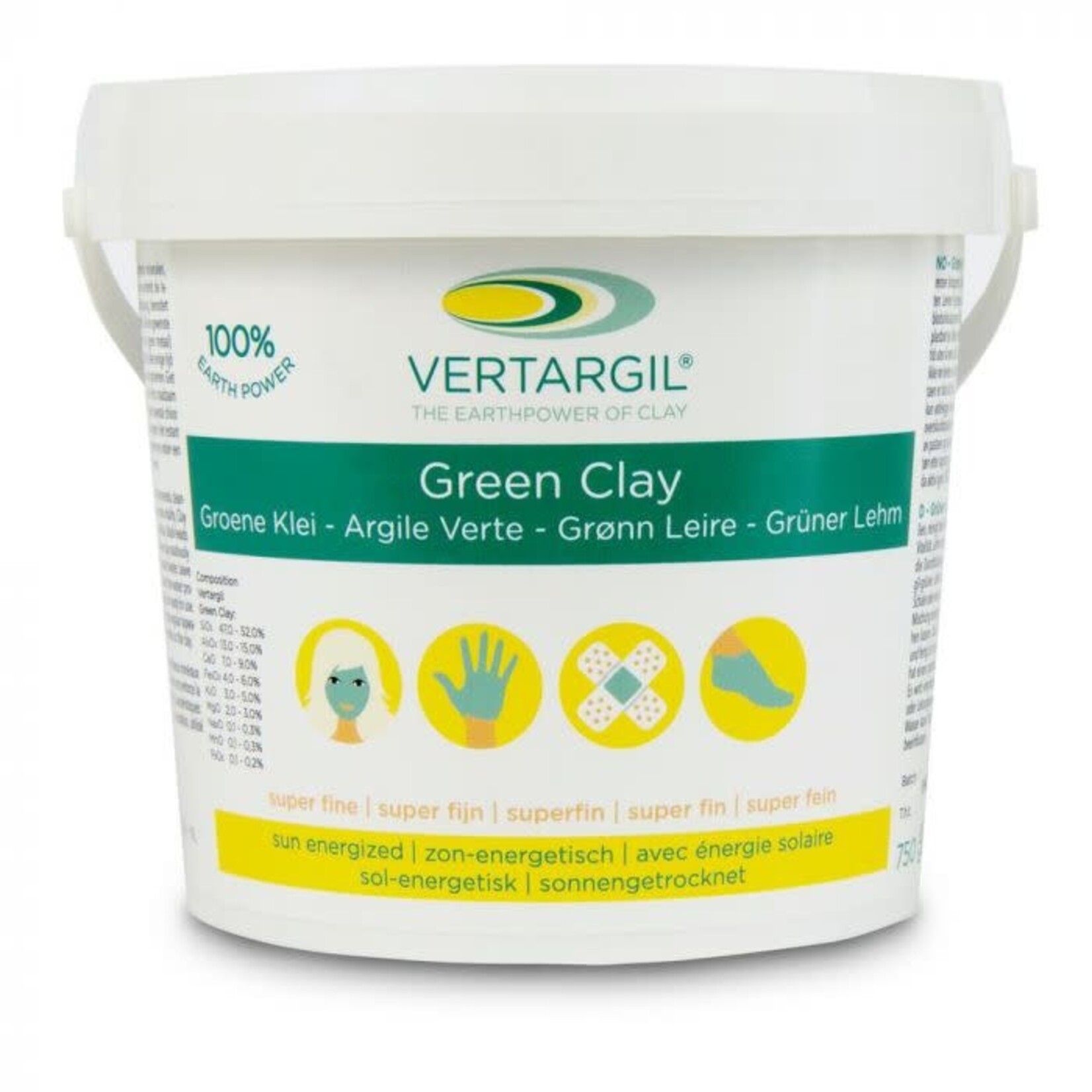 Vertargil Groene Klei Superfijn