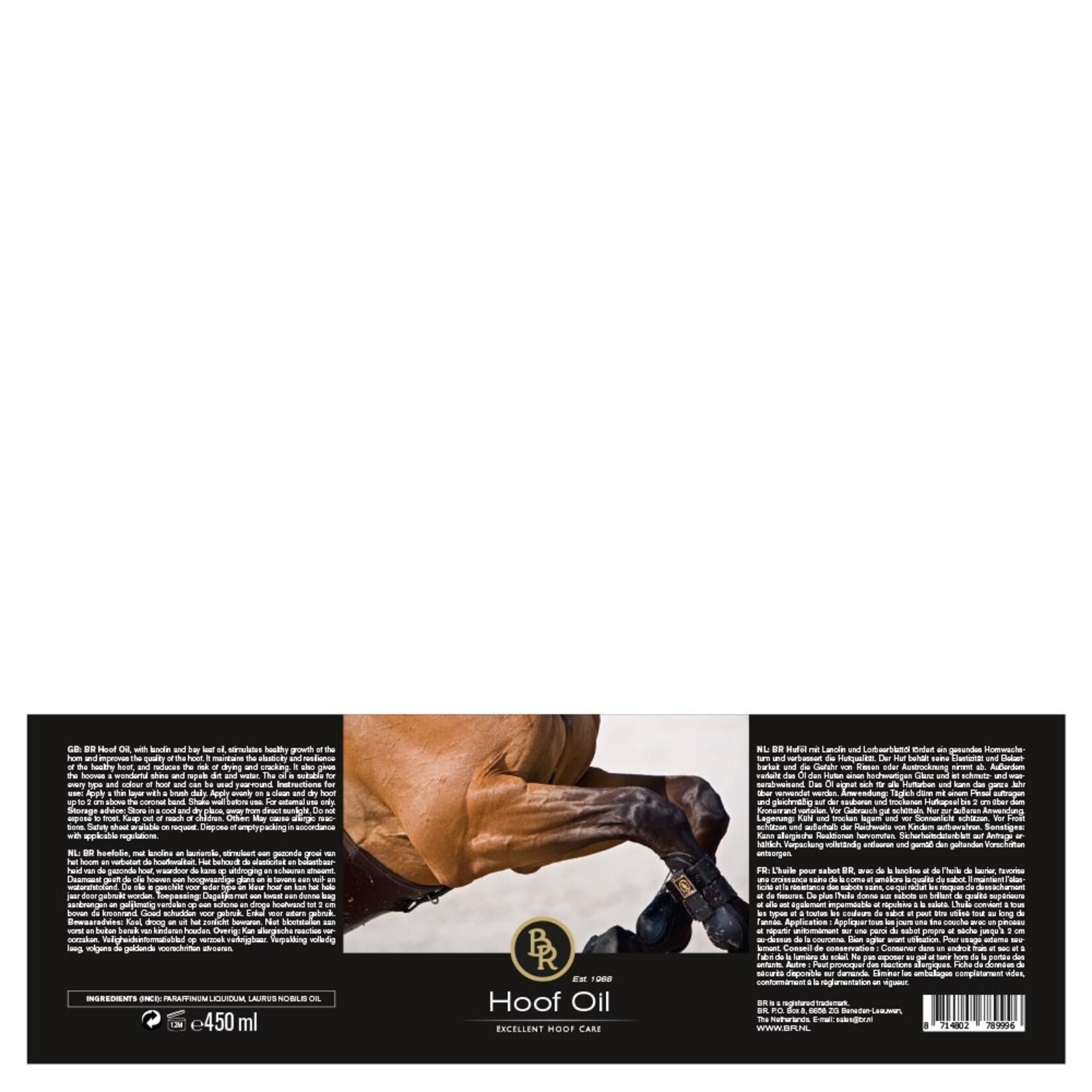 BR BR Hoefolie 450ml met kwast