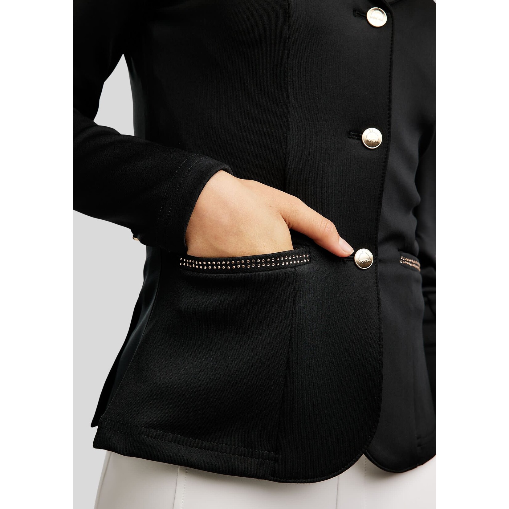 Montar Montar Wedstrijdjas Everlisa Zwart/Champ. Crystals